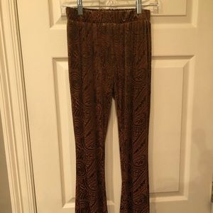 Brown palazzo pants